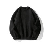 Coverwin Pleated Knitted Round Neck Bottoming Sweater