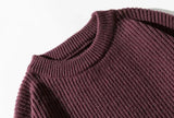 Coverwin Pleated Knitted Round Neck Bottoming Sweater