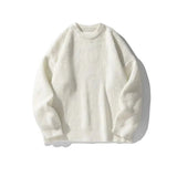 Coverwin Pleated Knitted Round Neck Bottoming Sweater