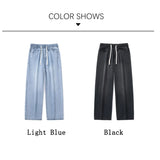 Coverwin  Summer Lyocell Men Jeans Pants Popular Fashion 2024 Soft Jeans for Man Straight Leg Solid Color Clothes Teenagers