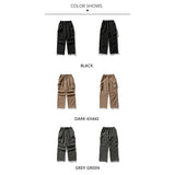 Coverwin 2024 Autumn Cargo Pants Men Baggy Watertight Mid Rise Drawstring Men Parachute Pants Techwaer Tourism Men Pants