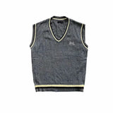 Coverwin 2024 Knitted Vest for Men Spring Japan Style Solid Color Loose Knitted Sweater Streetwear Fashion Casual Loose Men Tops