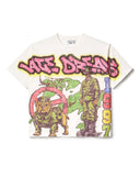 Coverwin American vintage magical grandpa graphic t shirts oversized y2k top harajuku gothic all cotton short sleeve t shirt men clothing