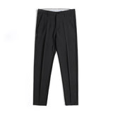 Coverwin Fashion Cropped Pants Men 2024 New Autumn Fit Mid Rise Man Tapered Pants Korean Office Business Overalls Male