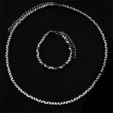 Coverwin Trend Irregular Titanium Steel Necklace For Men Women Simple Luxury Silver Color Chain Choker Jewelry Male Female Accessories