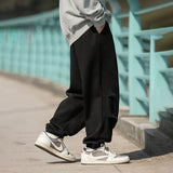 Coverwin 2024 Autumn Winter Mens Jogger Pants Loose Mid Rise Thickened Casual Pants Man Motion Korean Daily Male Clothing