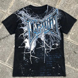 Coverwin Tapout Short Sleeves Y2K New T Shirt Harajuku Hip Hop Tops Men Women Graphic Printed Oversized T Shirt Cotton Black Short Tops