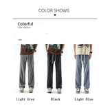 Coverwin Deconstruction Cowboy Pants for Men 2024 Summer New Lyocell Hip Hop Popular Straight Leg Jeans Mans Streetwear