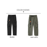 Coverwin  Techwaer Cargo Pants for Men 2024 New Large Pocket Baggy Outdoors Straight Leg Pants Man American Clothes M-5XL