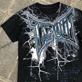 Coverwin Tapout Short Sleeves Y2K New T Shirt Harajuku Hip Hop Tops Men Women Graphic Printed Oversized T Shirt Cotton Black Short Tops