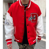 Coverwin Y2K American Trend Letter Embroidery Jacket New Street Hip-Hop Stitching Embroidery Casual Joker Loose Couple Baseball Uniform