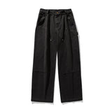 Coverwin  100%Cotton Retro Lumber Cargo Pants Men Autumn Winter New Japan Baggy Casual Pants Mans Fashion 2024 Streetwear