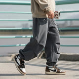 Coverwin 2024 Autumn Winter Mens Jogger Pants Loose Mid Rise Thickened Casual Pants Man Motion Korean Daily Male Clothing