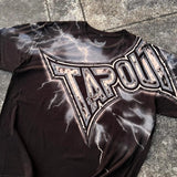 Coverwin Streetwear Tapout T Shirt Y2K Hip Hop Letter Lightn Graphic Print Oversized TShirt Mens Womens New Cotton Short Sleeve Tops