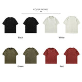 Coverwin Suede Short Sleeve T-shirts Man 2024 Spring Spring New Baggy Embroidery O Neck T Shirt Man Fashion Male Clothes