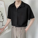 Coverwin Breathable Polo Shirt for Men with Simple and Mature Korean Style Summer Wear T Shirt Men Polo Shirt Men Clothing ropa de hombre