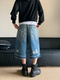 Coverwin Y2k Ripped Washed Jorts