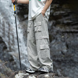 Coverwin Multiple Pockets Cargo Pants for Mans Baggy 2024 Spring New Outdoors Pants Mountaineering Classics Mens Clothing