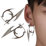 Coverwin Gothic Punk Personality Y2K Earrings Unisex Cyberpunk Dart Pendant Ear Studs Fashion Eardrop Jewelry Accessories Gifts