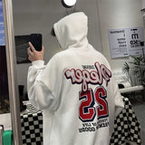 Coverwin Male Clothes Hooded Aesthetic Hoodies Loose Sweatshirt for Men White Graphic Autumn Overfit High Quality Pastel Color Streetwear