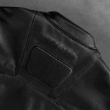 Coverwin American retro letter 3D design zipper oversized leather jacket for men autumn and winter style motorcycle element couple jacket