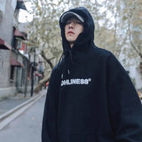 Coverwin Sweatshirts for Man Hooded Men's Clothing Hoodies White Loose No Logo One Piece New in Overfit Korean Style Novelty and Simple