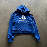 Coverwin High Street letter graphics printed oversized long-sleeved hoodies for women 2024 new hip-hop versatile lazy style couple tops