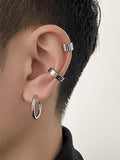 Coverwin Men's 3pcs Simple Ear Cuff Set