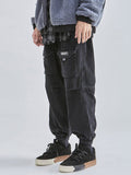 Coverwin Men's Vintage Pocket Corduroy Jogger Pants