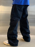 Coverwin Men's Multi Pockets Loose Cargo Pants