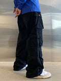 Coverwin Men's Multi Pockets Loose Cargo Pants