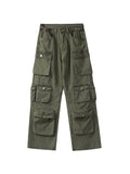 Coverwin Men's Multi Pockets Loose Cargo Pants