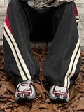 Coverwin Men's Panel Striped Loose Sweatpants