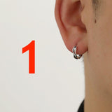 Coverwin Wave Hoop Earrings