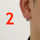 Coverwin Wave Hoop Earrings