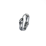 Coverwin Wave Hoop Earrings