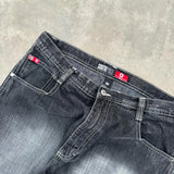 Coverwin Y2K baggy Jeans Retro Embroidery High Quality Jeans Fashion Hip Hop Gothic Street Harajuku Loose Wide Leg Jeans Mens and Womens