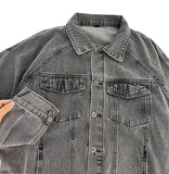 Coverwin 2024 New Fashion Men Spring outfit  No. 4461 WASHED GRAY DENIM JK