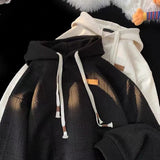 Coverwin Waffle sweatshirts for men and women in spring and autumn new fashion brand couples loose tops students autumn hooded jackets