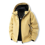 Coverwin 2025 Spring Youth Casual Jacket Men's Waterproof Hooded Jacket Outdoor Windbreaker Sports Coat Men Outwear Outdoor Hiking Suit