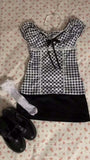 Coverwin-T Shirts Y2k Clothes 2000s Lattice Casual Women Clothing Crop Tops Graphic T shirt Kpop Harajuku Kawaii Body Tee Sweet Girl Top