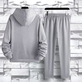 Coverwin 2025 Spring and Autumn New Men's Hoodie Two Piece Set Fashionable Fleece Warm Casual Hoodie Sweatshirt Sport Set