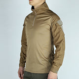 Coverwin Army Outdoors T Shirt Long Sleeve Combat Shirt Tactical Clothing BreathableTraining Hunting Clothes Hiking Shirt Work Wear Men