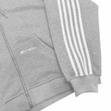 Coverwin HCW Stripe Embroidered Zip Hoodie Y2K Clothes Mens Hip Hop Retro Letter Embroidery Gray Oversized Hoodie Sweatshirt Zip Jacket