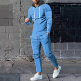 Coverwin 2025 Spring and Autumn New Fashion Trend Versatile Loose Leisure Set Outdoor Sports Set Hoodie Two Piece Set