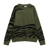 Coverwin Trendy Ins American Style Military Green Long-sleeved Celebrity Sweater Popular Men Women Personalized Knitted Street Y2K Tops