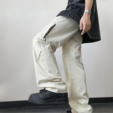 Coverwin 2024 New Mesh Breathable Gym Cargo Pants Hombre Functional Zipper Pocket Outdoor Trousers Casual Drape Straight Baggy Sweatpants