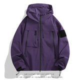 Coverwin Outdoor Men's Jacket New Spring Autumn American Style Functional Trendy Magic Patch Couple Loose Fit Hooded Clothing