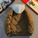 Coverwin American winter street fashion men and women personalized hooded jackets for couples loose retro thick casual Harajuku tops y2k