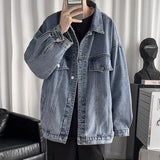 Coverwin Original New Denim Jacket Men's Trendy Loose American Retro Work Jacket Korean Style Casual Sports Top Couple Suit harajuku y2k